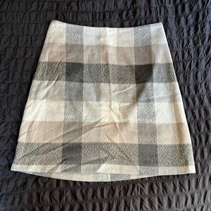 NWT LOFT plaid skirt